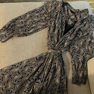 Banana Republic Paisley long sleeve dress
